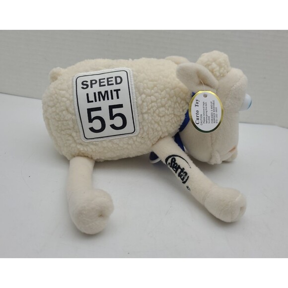 Lot 3 Serta Curto Toy Plush Sheep 1/16 Lamb With Binky Speed Limit 55 Racing 49 - Picture 2 of 16